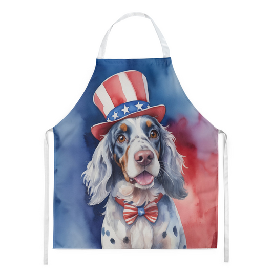 English Setter Patriotic American Apron