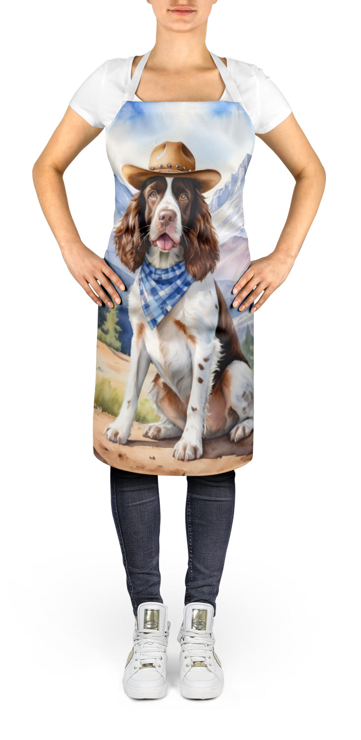 English Springer Spaniel Cowboy Welcome Apron