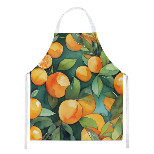 Florida Orange Blossom in Watercolor Apron