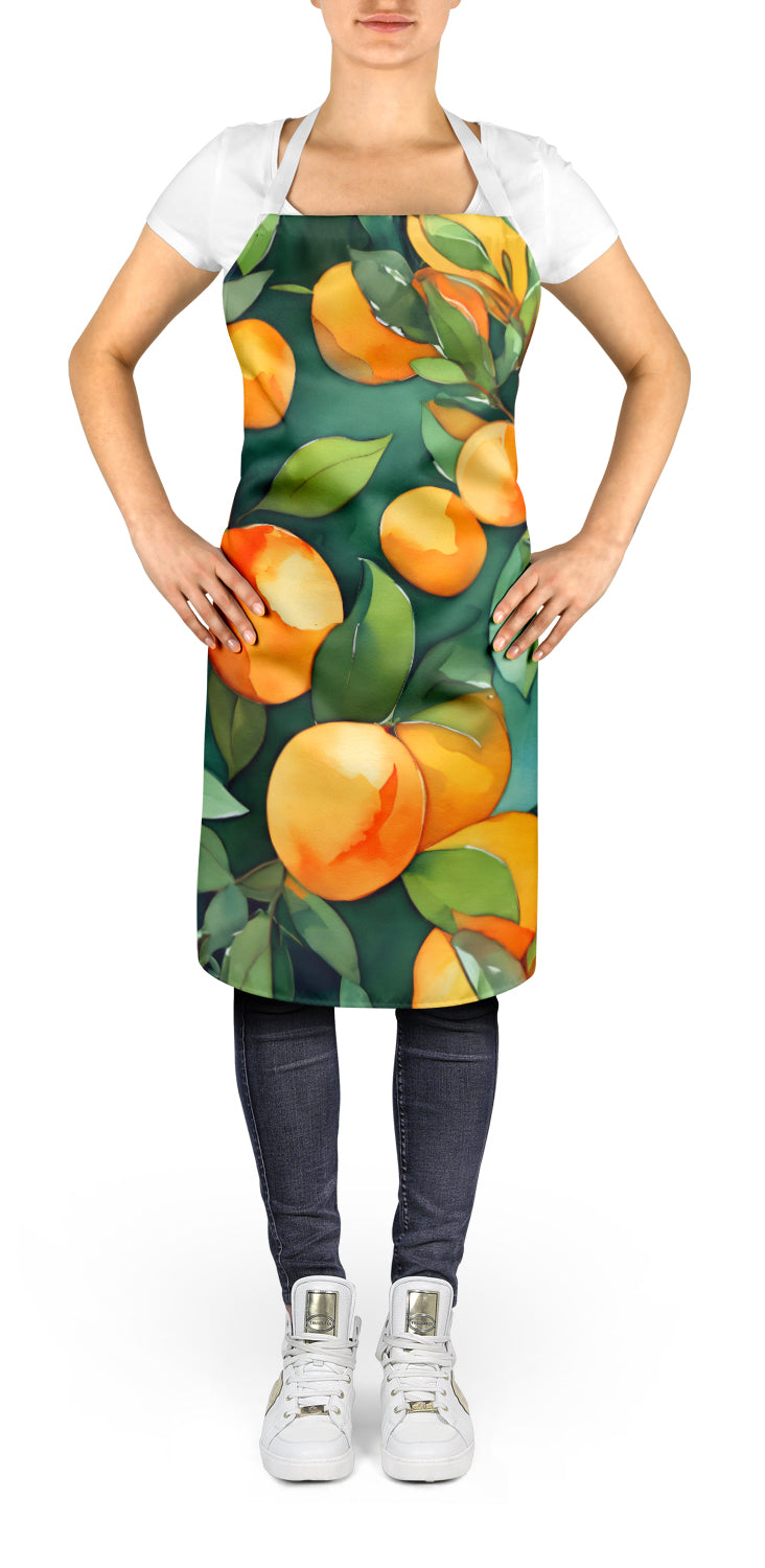 Florida Orange Blossom in Watercolor Apron