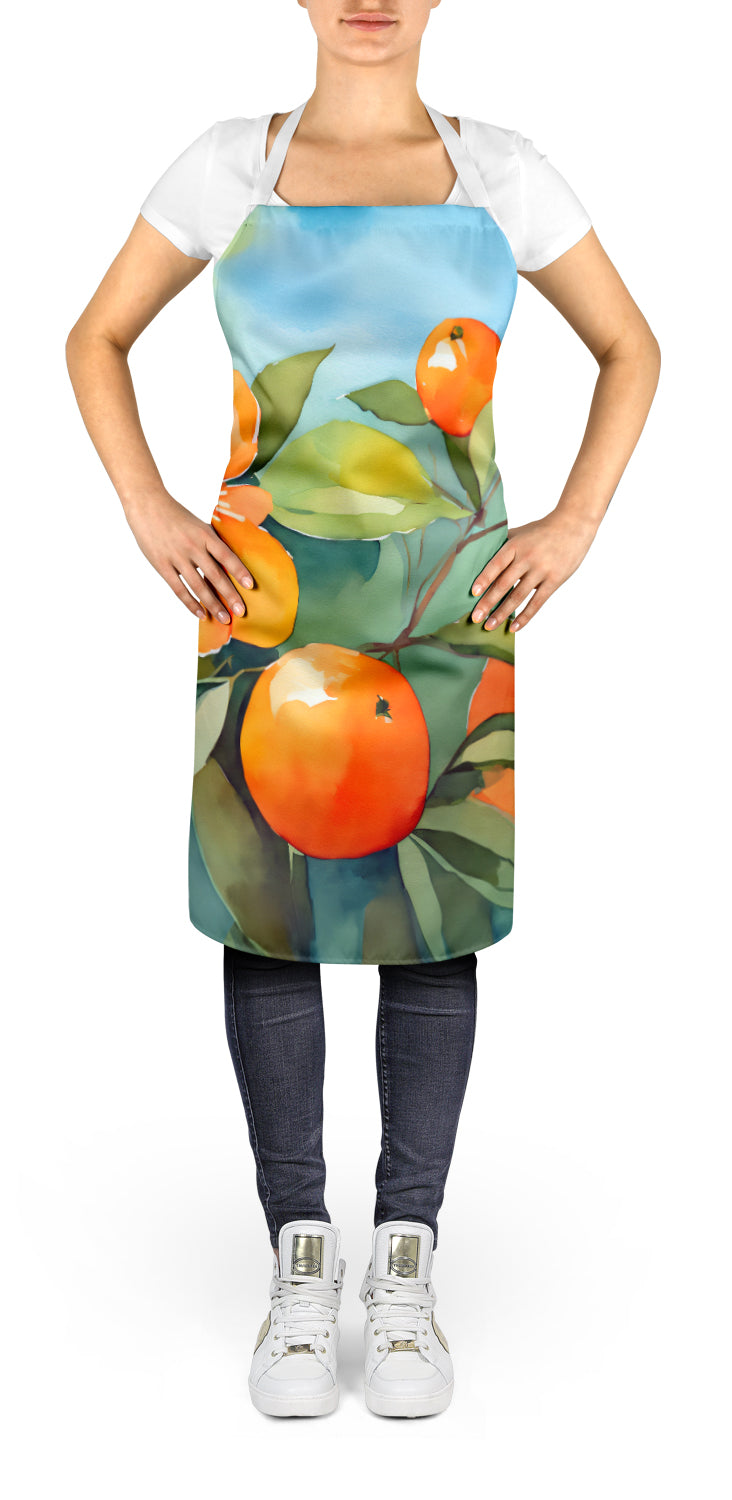 Florida Orange Blossom in Watercolor Apron