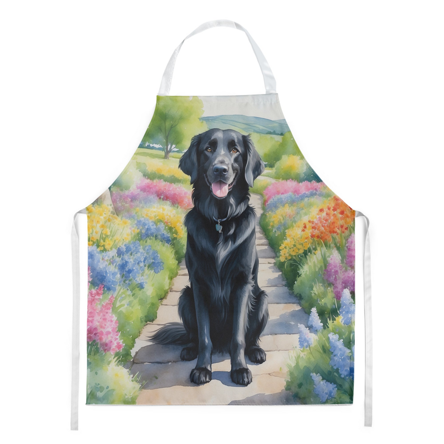 Flat-Coated Retriever Spring Path Apron