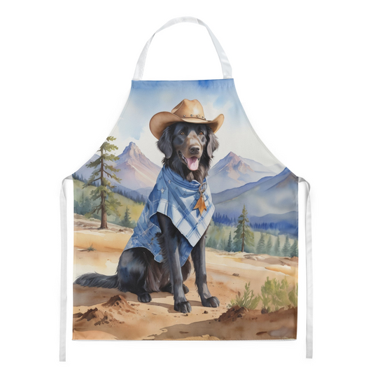 Flat-Coated Retriever Cowboy Welcome Apron