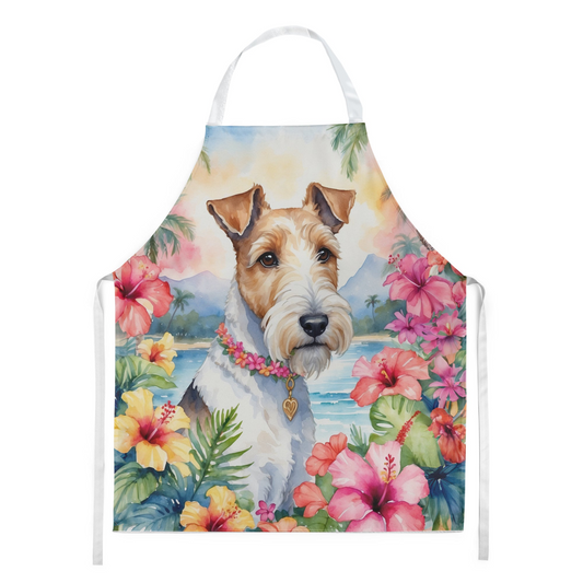 Fox Terrier Luau Apron