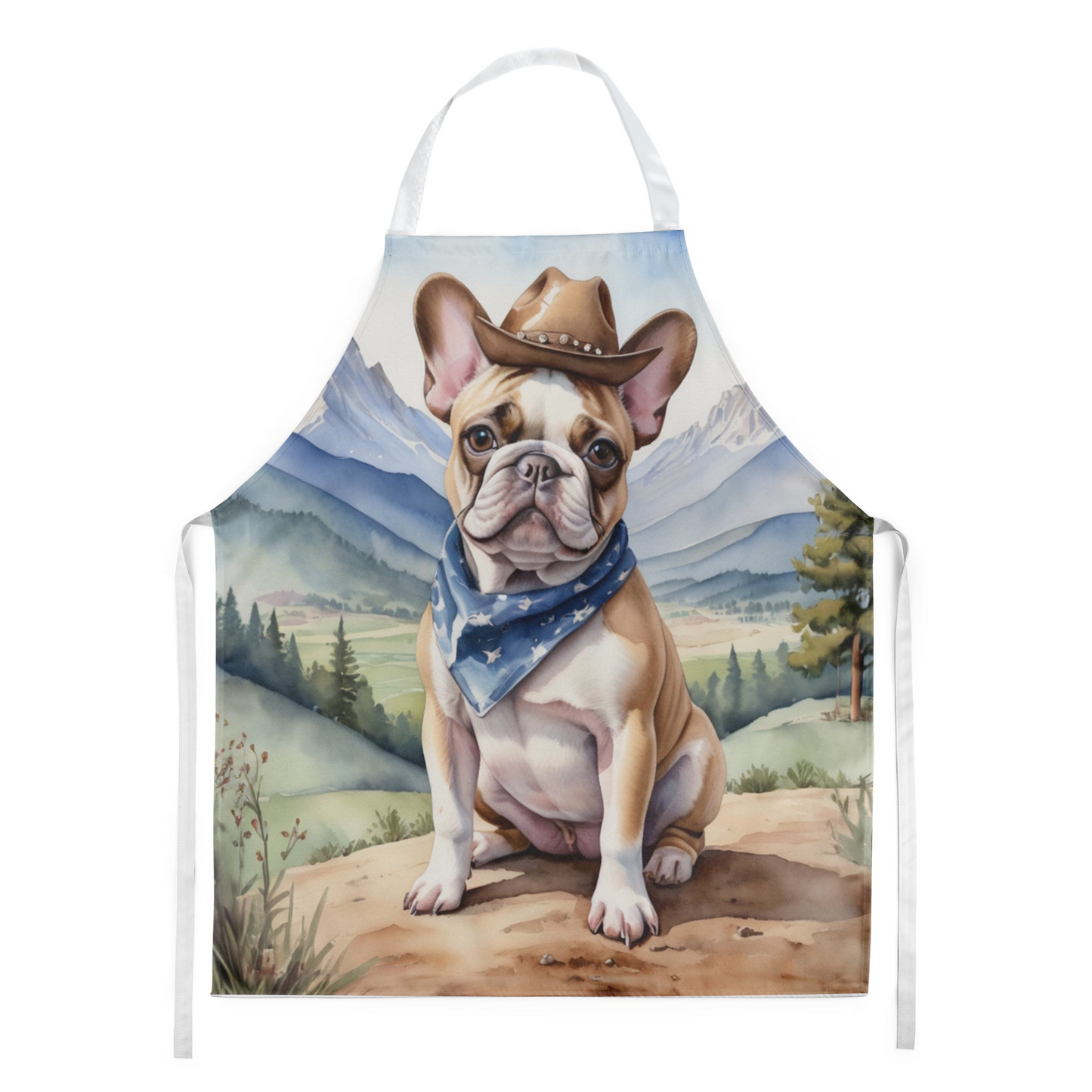 French Bulldog Cowboy Welcome Apron