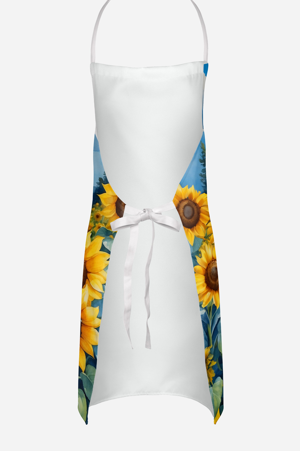 French Bulldog in Sunflowers Apron