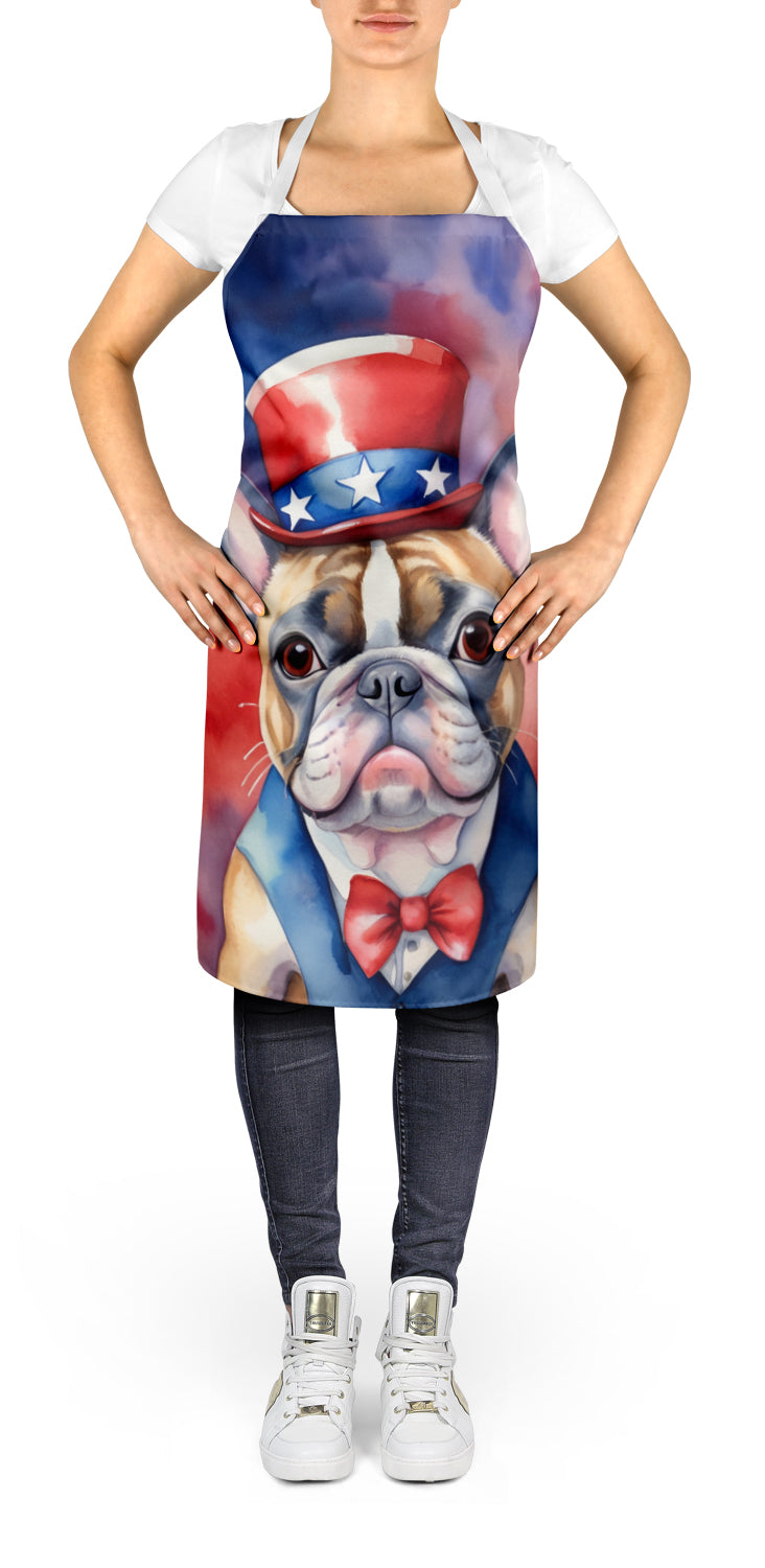 French Bulldog Patriotic American Apron