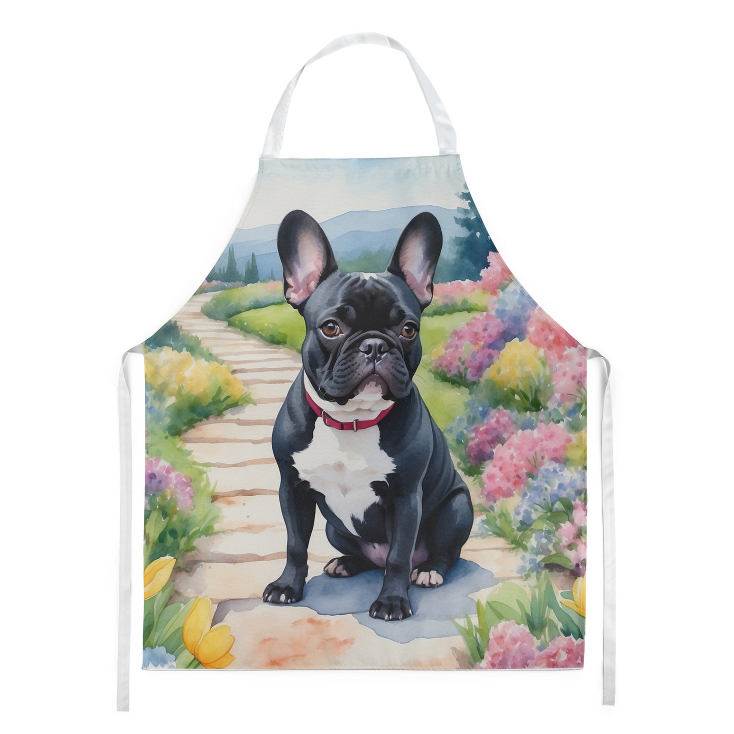 French Bulldog Spring Path Apron