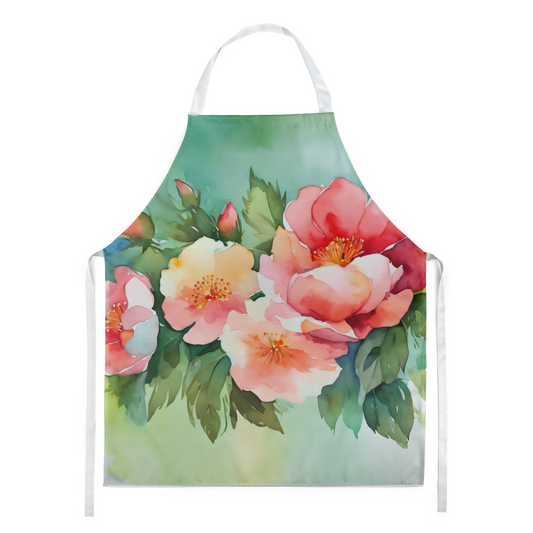 Georgia Cherokee Rose in Watercolor Apron