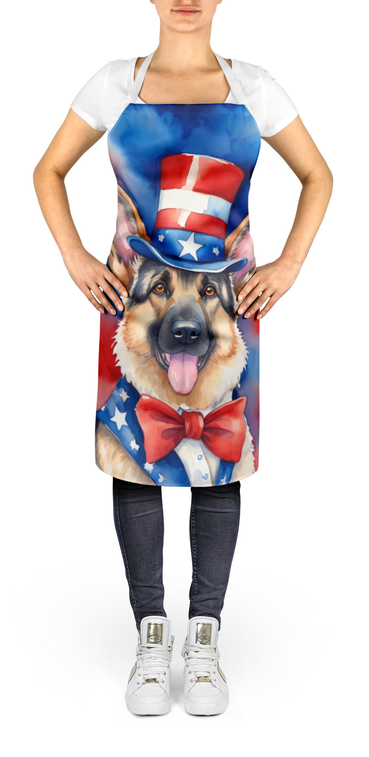 German Shepherd Patriotic American Apron