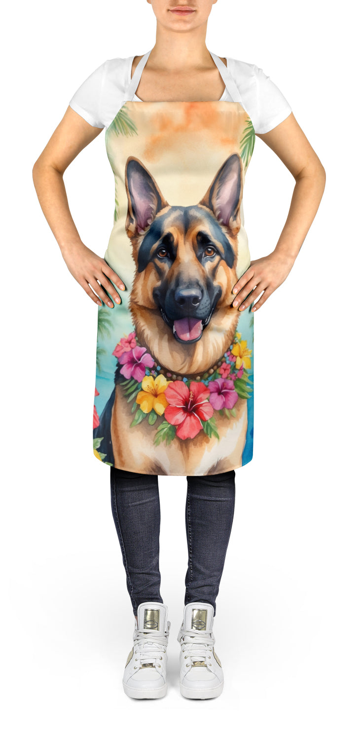 German Shepherd Luau Apron