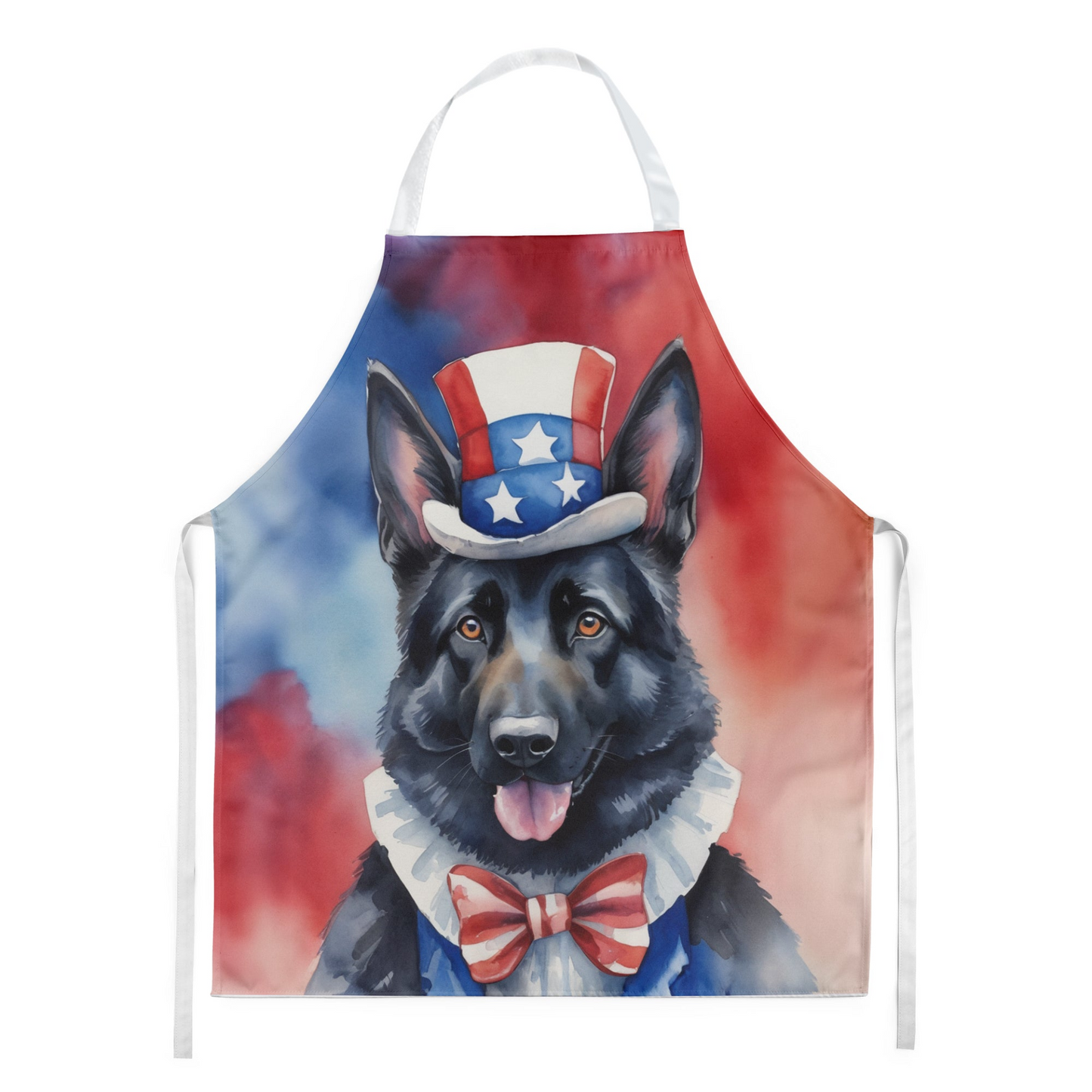 German Shepherd Patriotic American Apron