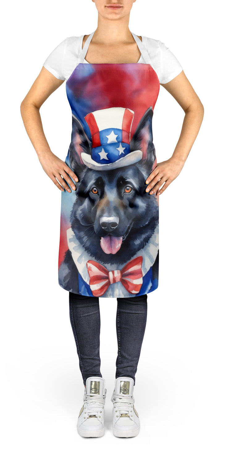 German Shepherd Patriotic American Apron