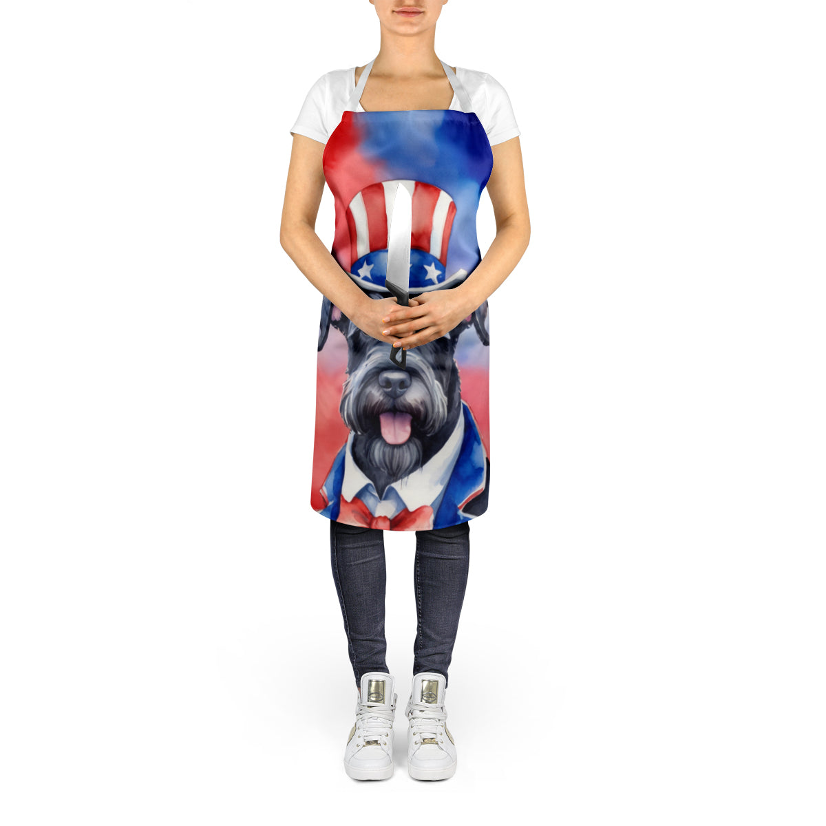 Giant Schnauzer Patriotic American Apron