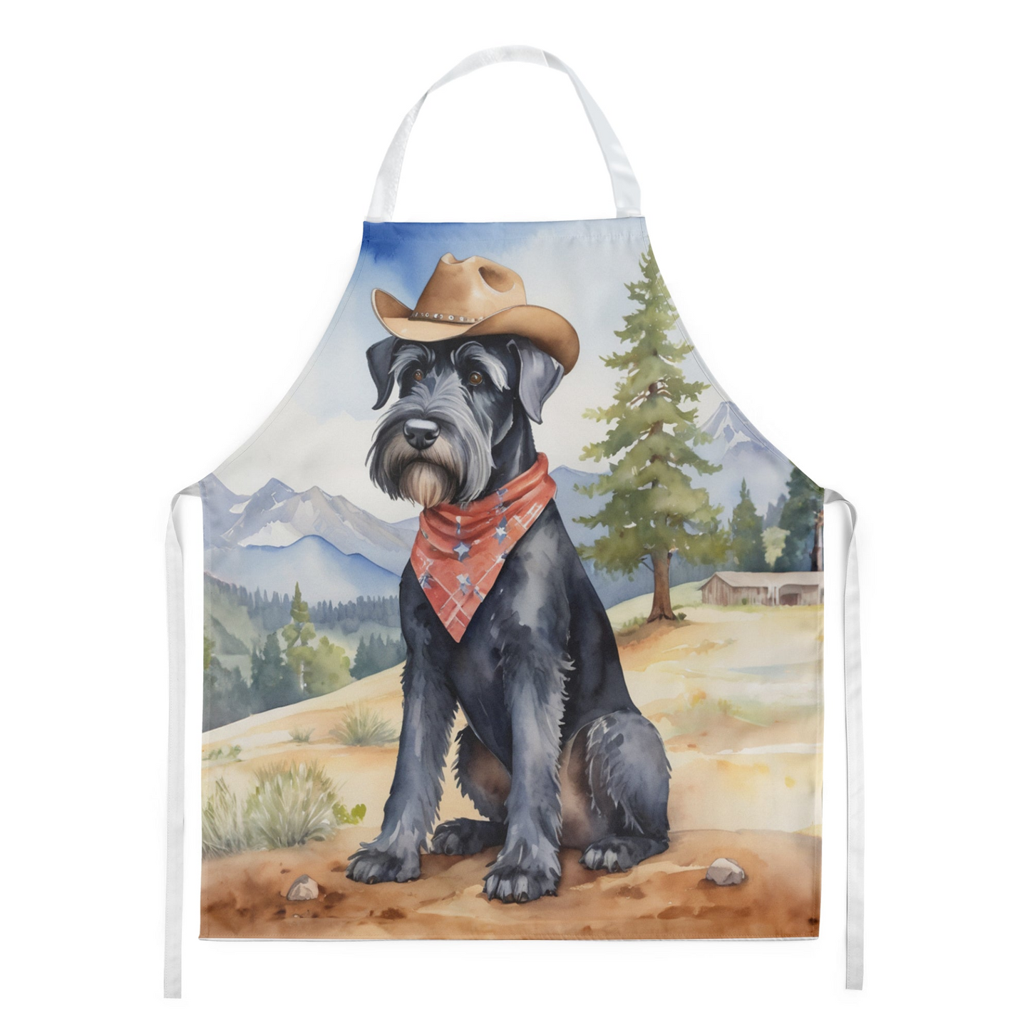 Giant Schnauzer Cowboy Welcome Apron