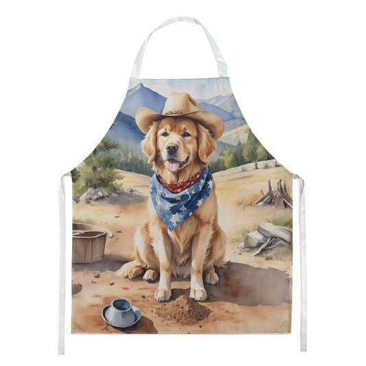 Golden Retriever Cowboy Welcome Apron