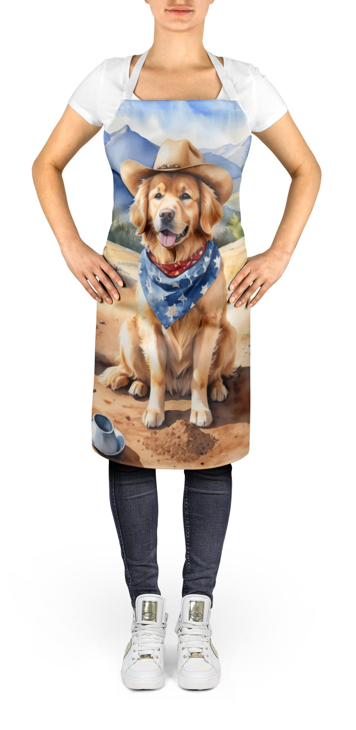 Golden Retriever Cowboy Welcome Apron