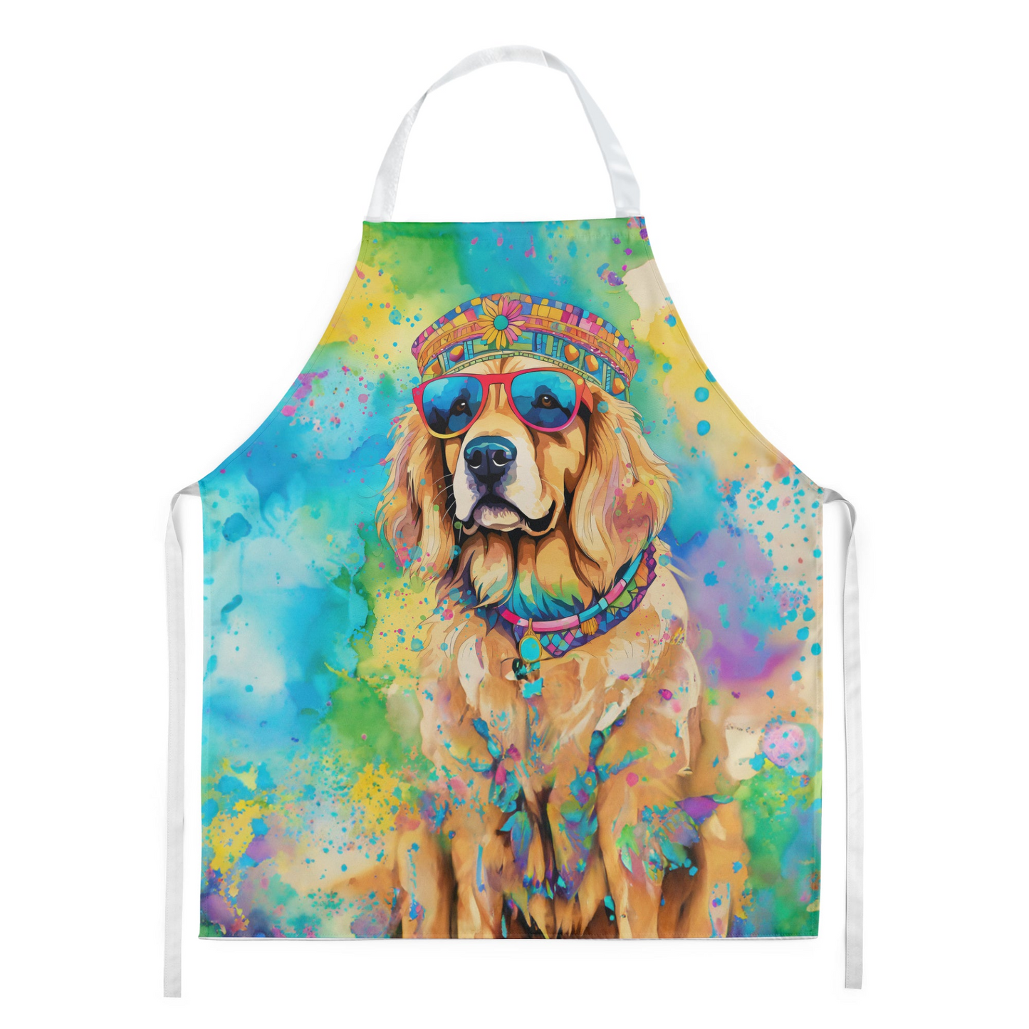 Golden Retriever Hippie Dawg Apron