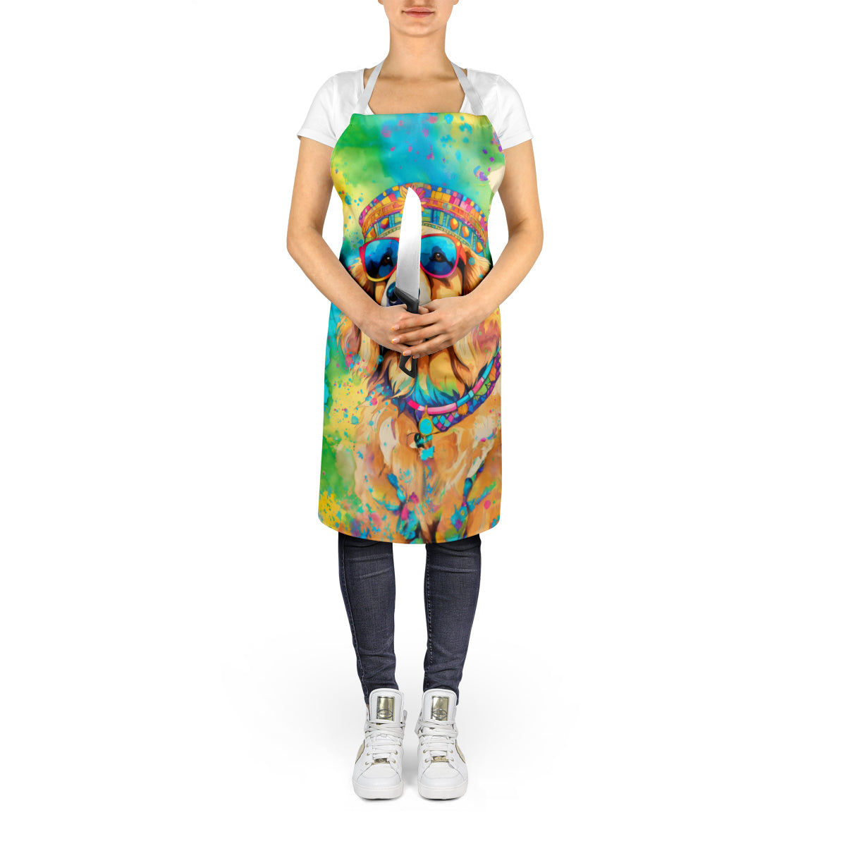 Golden Retriever Hippie Dawg Apron