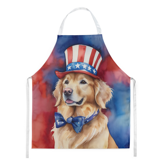 Golden Retriever Patriotic American Apron