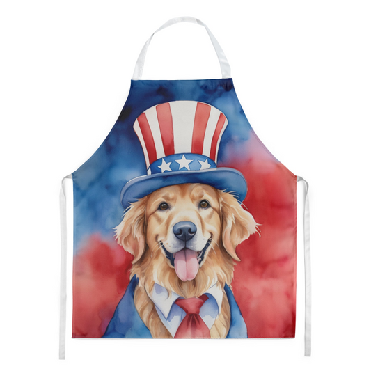 Golden Retriever Patriotic American Apron