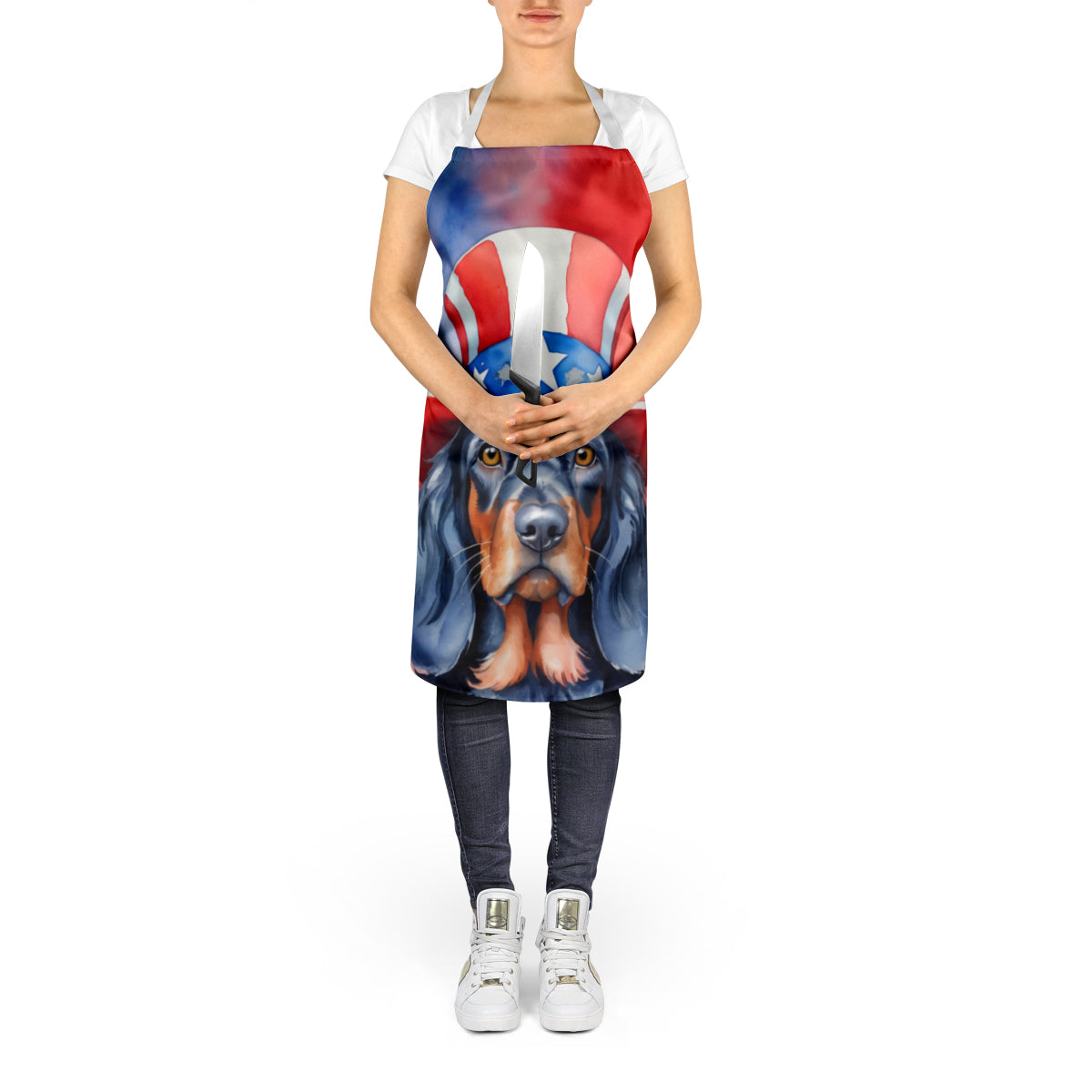 Gordon Setter Patriotic American Apron