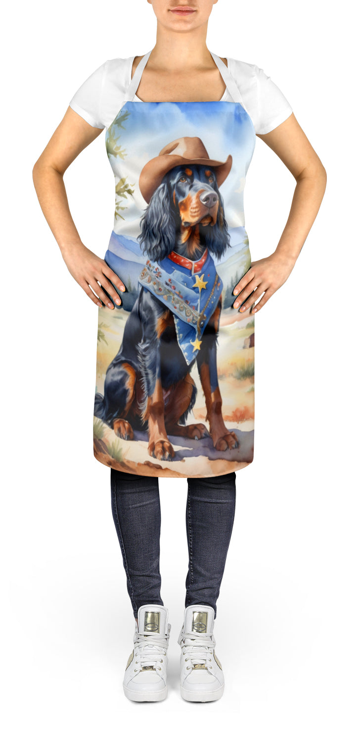 Gordon Setter Cowboy Welcome Apron