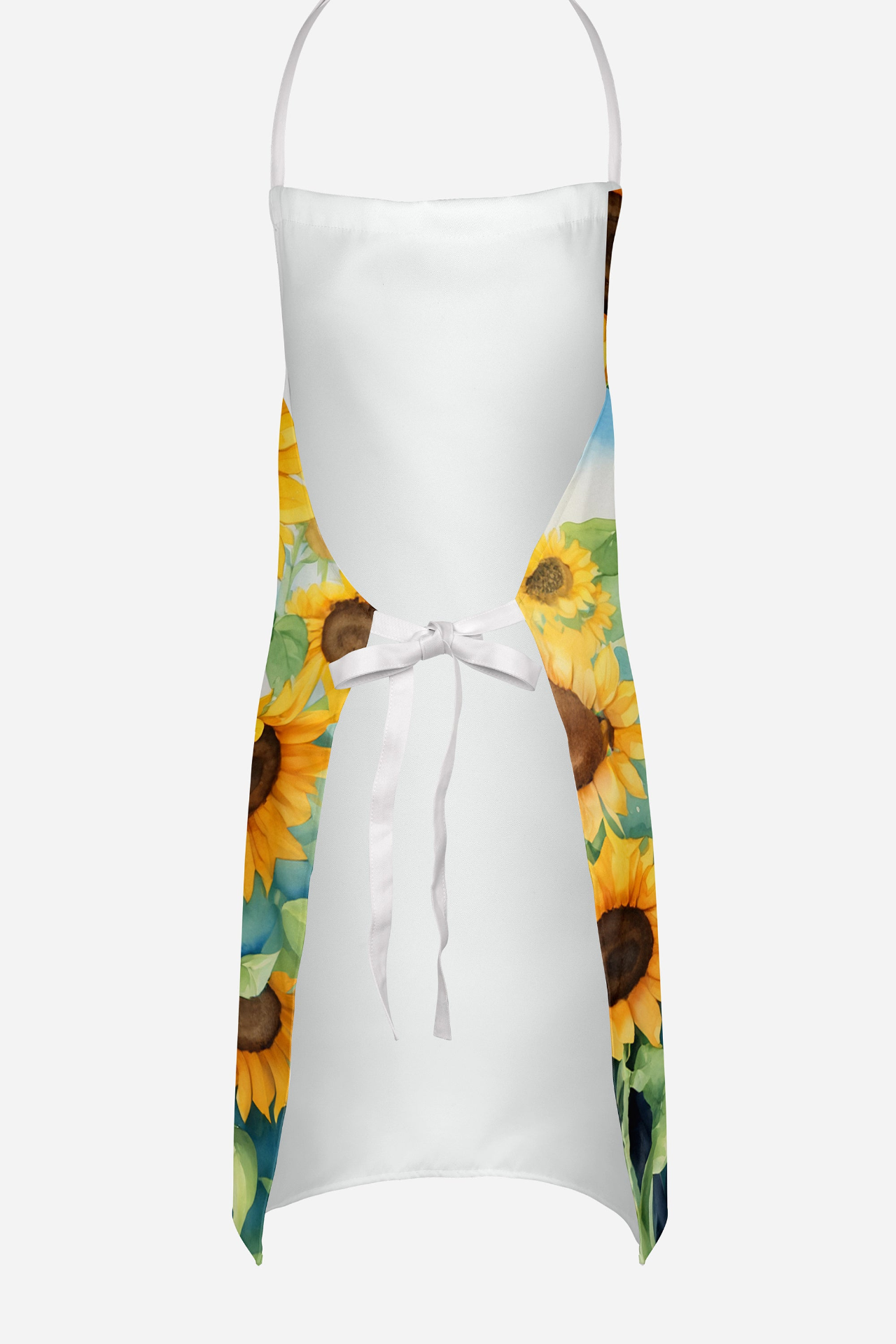 Gordon Setter in Sunflowers Apron