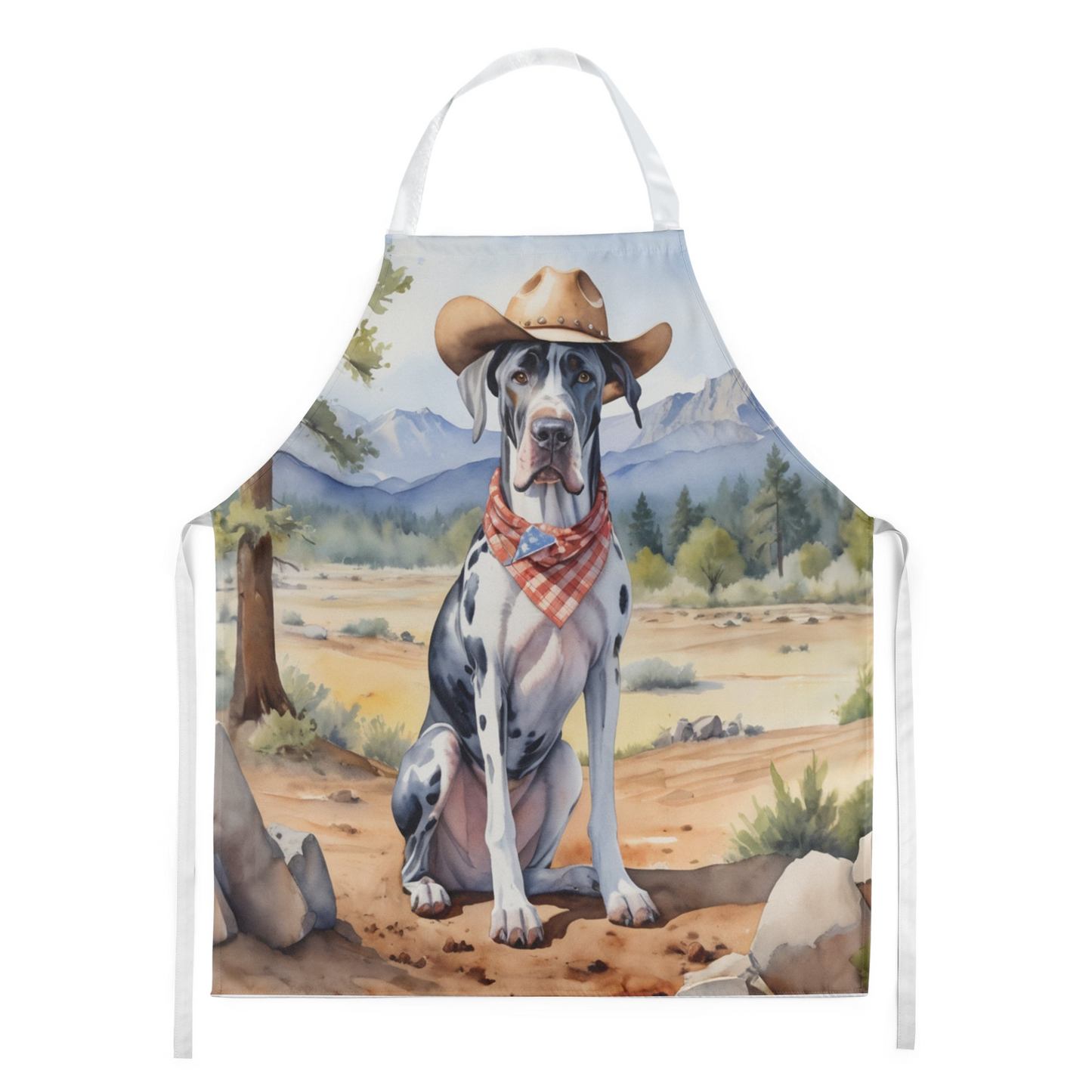 Great Dane Cowboy Welcome Apron