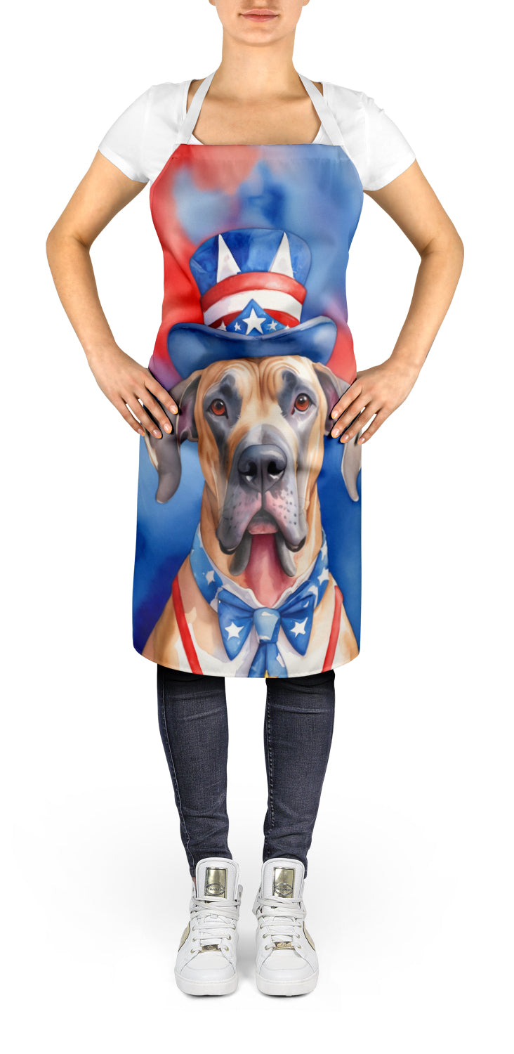 Great Dane Patriotic American Apron