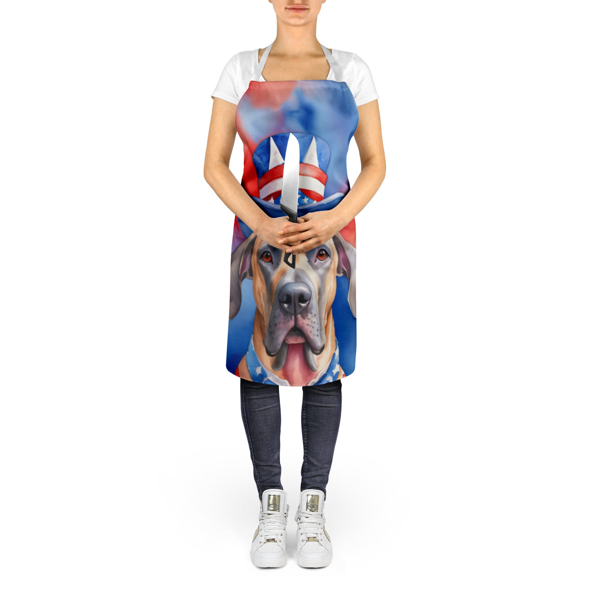 Great Dane Patriotic American Apron