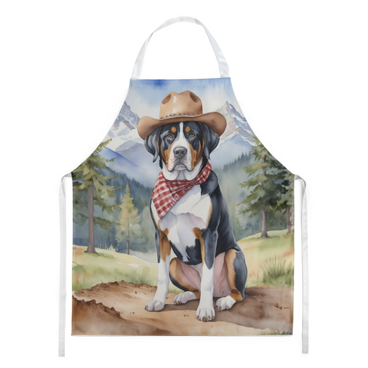 Greater Swiss Mountain Dog Cowboy Welcome Apron