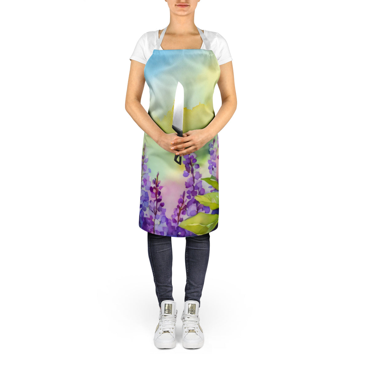 Idaho Syringa in Watercolor Apron