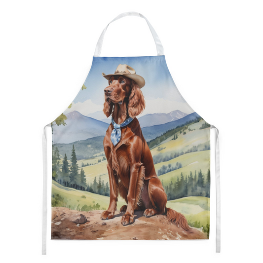 Irish Setter Cowboy Welcome Apron