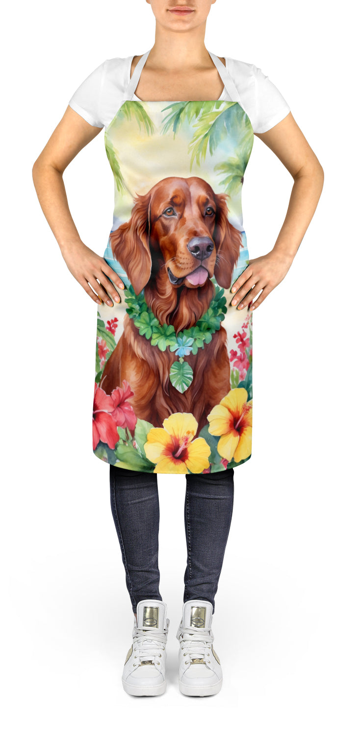 Irish Setter Luau Apron