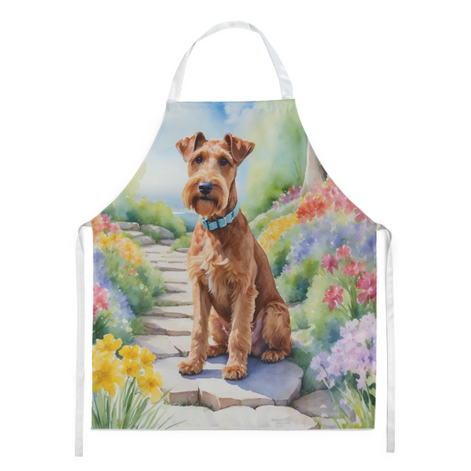 Irish Terrier Spring Path Apron