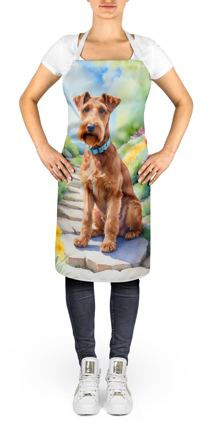 Irish Terrier Spring Path Apron