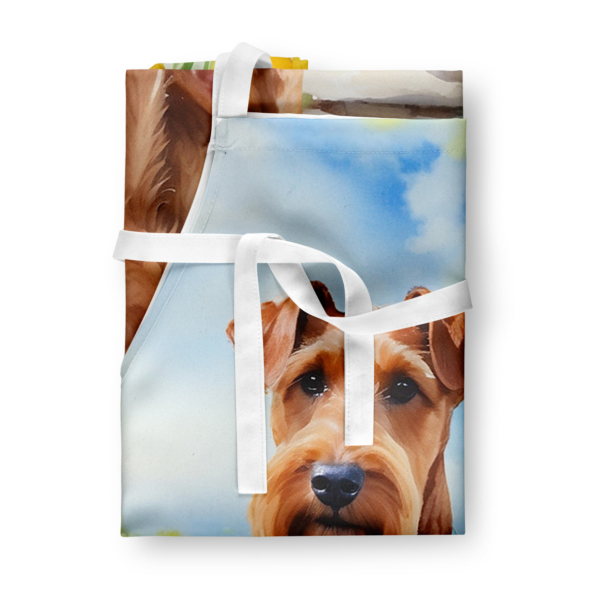 Irish Terrier Spring Path Apron