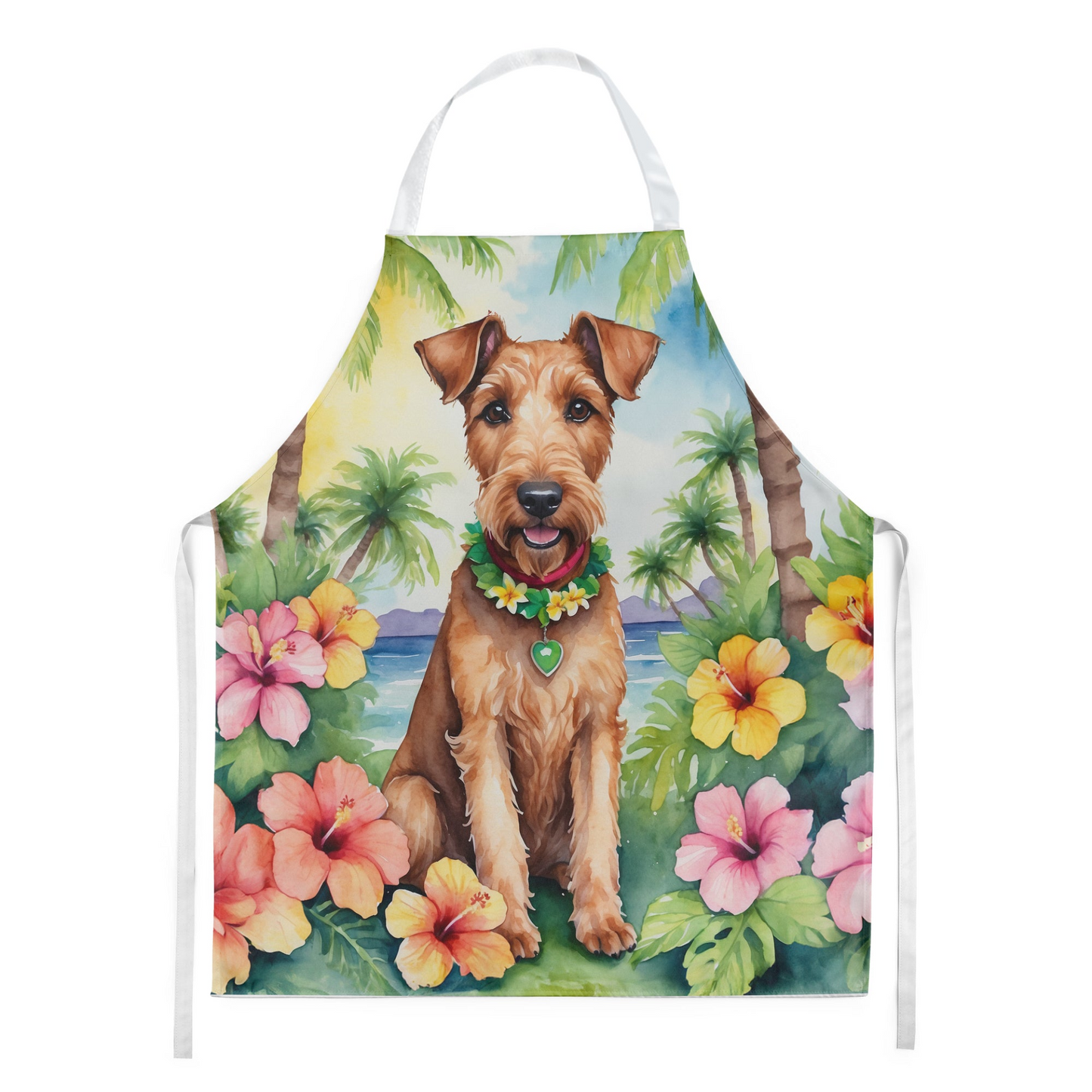 Irish Terrier Luau Apron