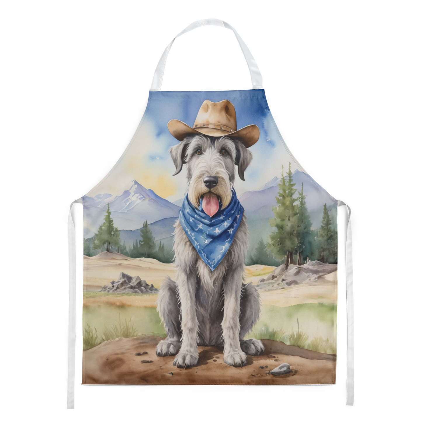 Irish Wolfhound Cowboy Welcome Apron