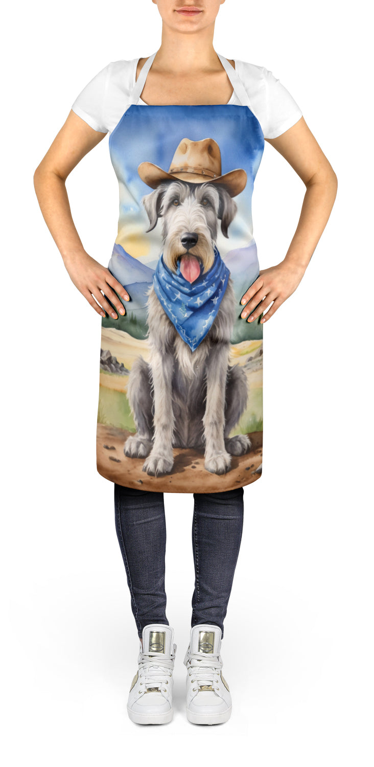 Irish Wolfhound Cowboy Welcome Apron