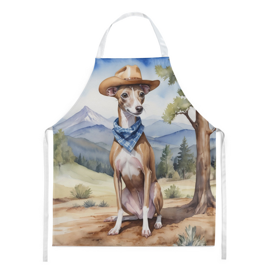 Italian Greyhound Cowboy Welcome Apron