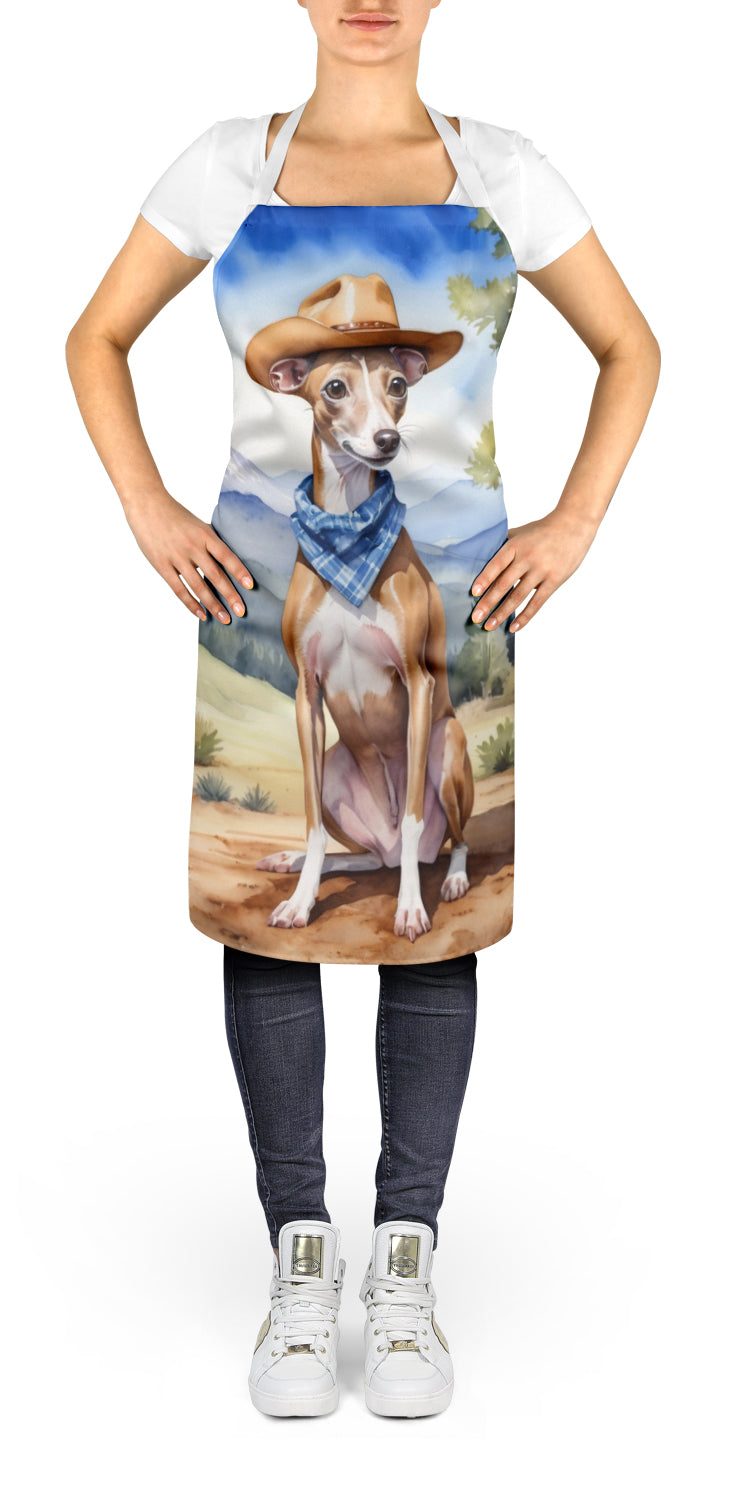 Italian Greyhound Cowboy Welcome Apron