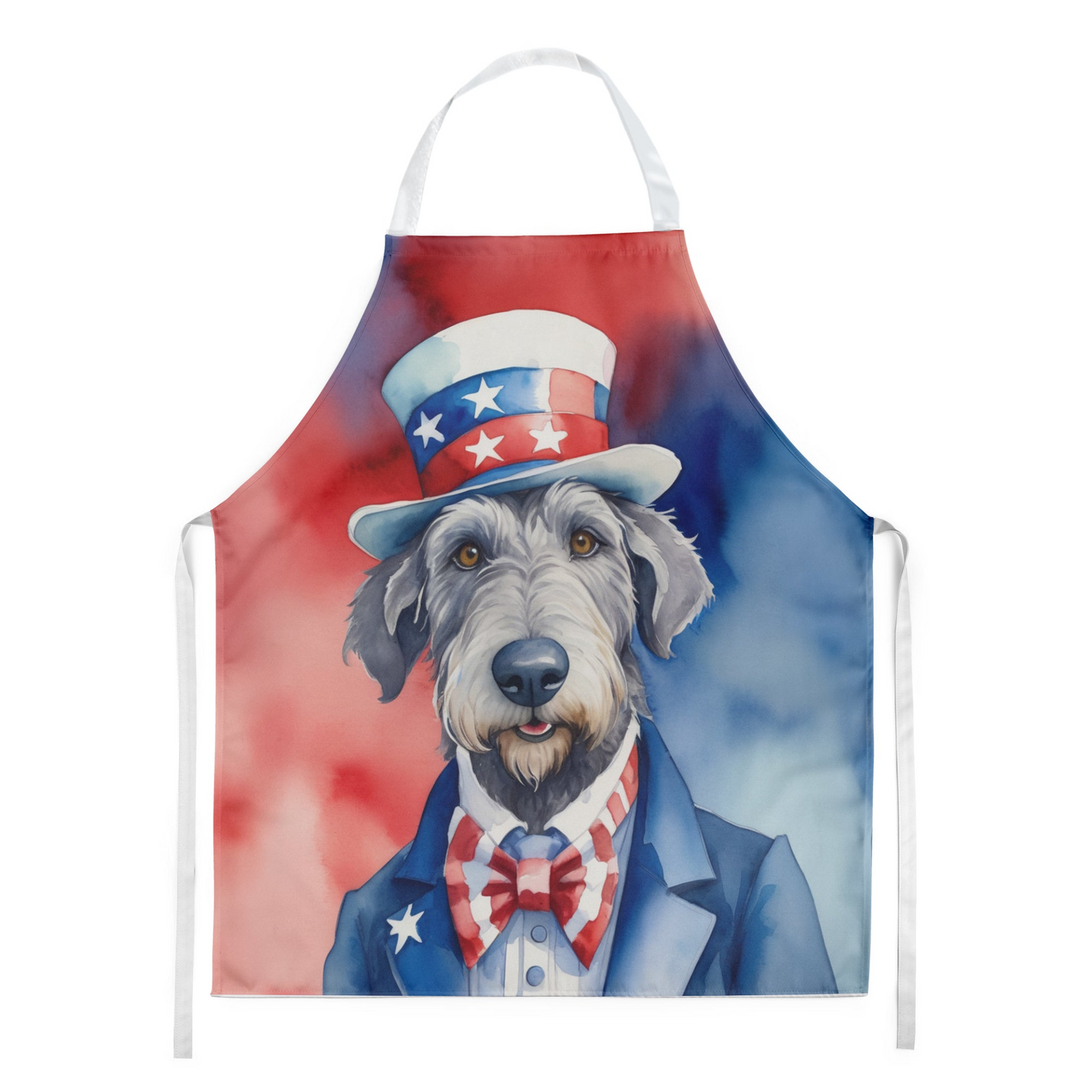 Irish Wolfhound Patriotic American Apron