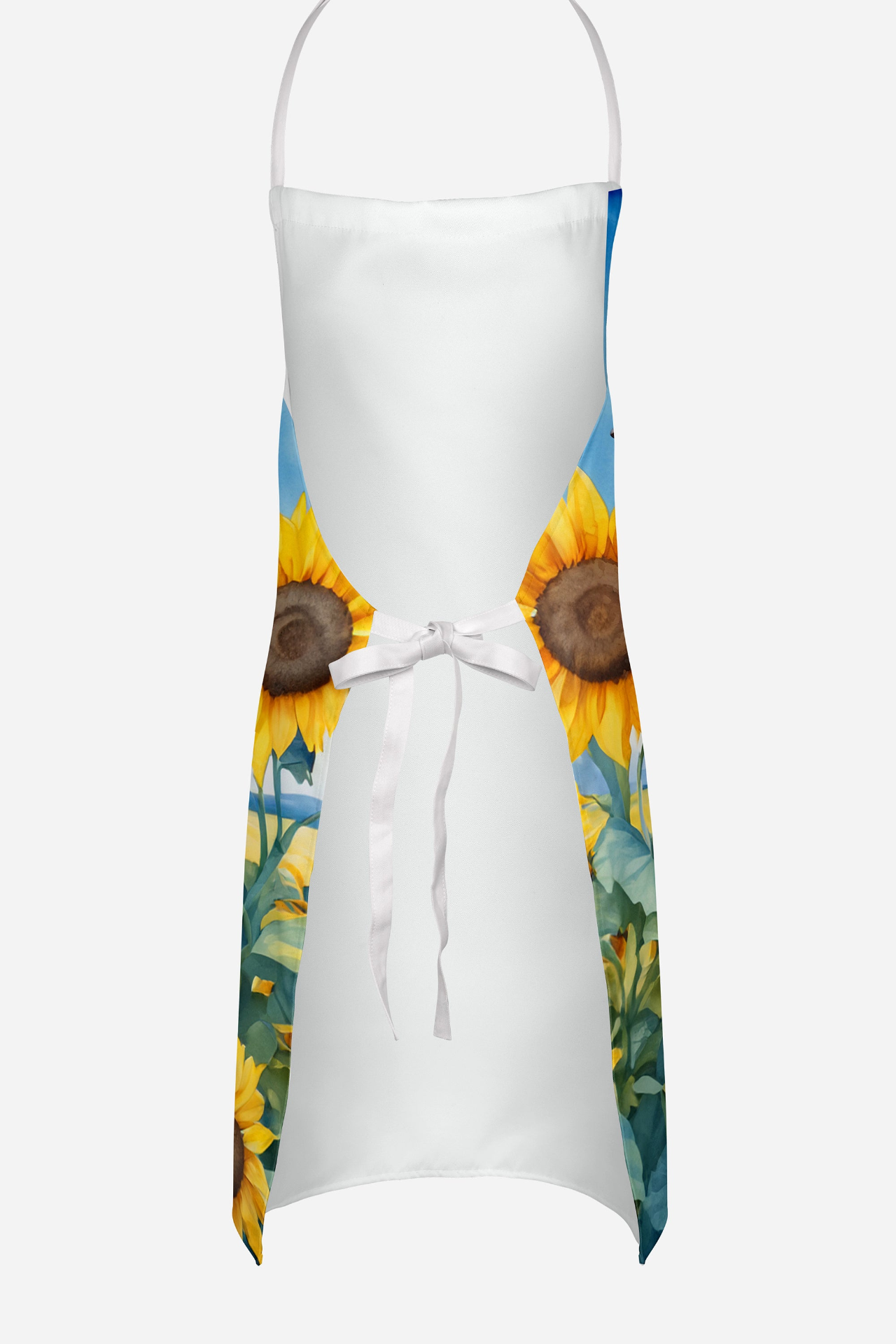 Italian Greyhound in Sunflowers Apron