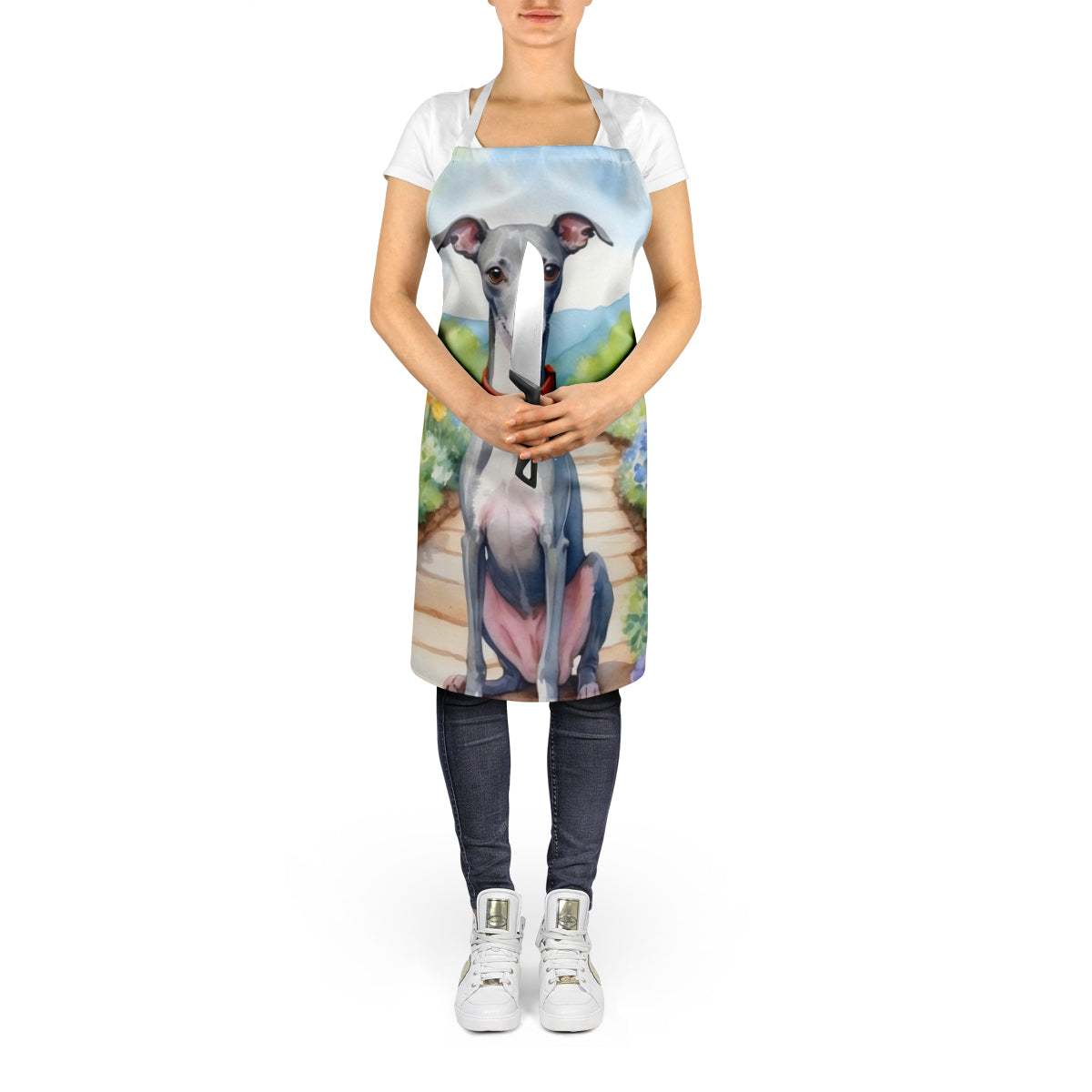 Italian Greyhound Spring Path Apron