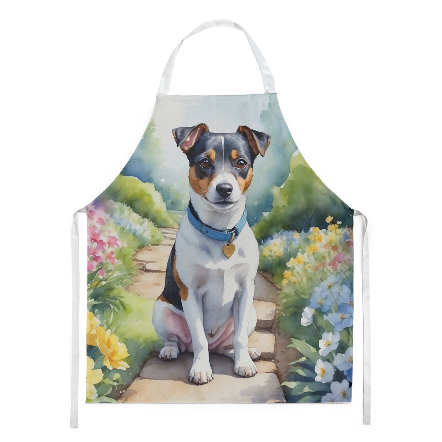 Jack Russell Terrier Spring Path Apron