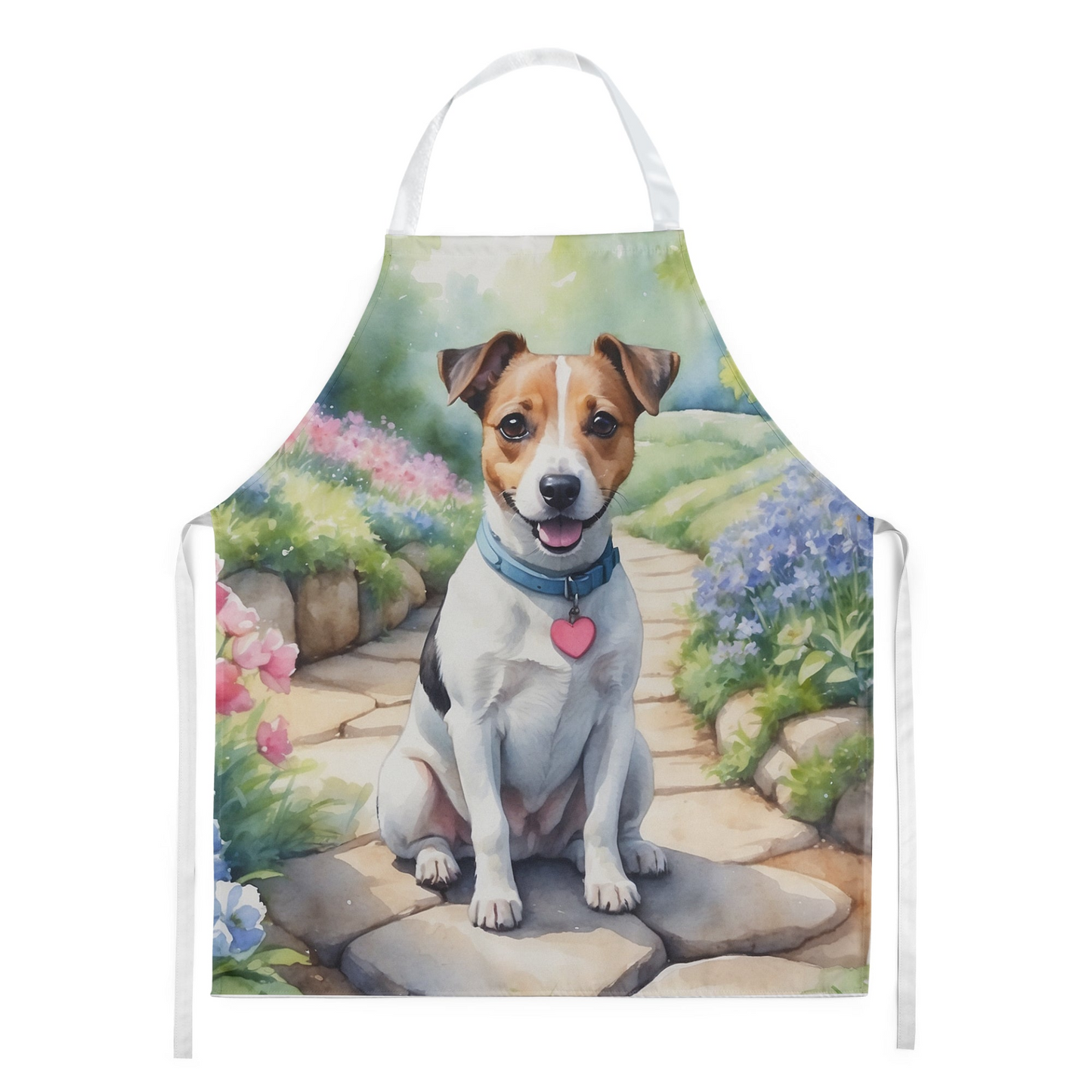 Jack Russell Terrier Spring Path Apron