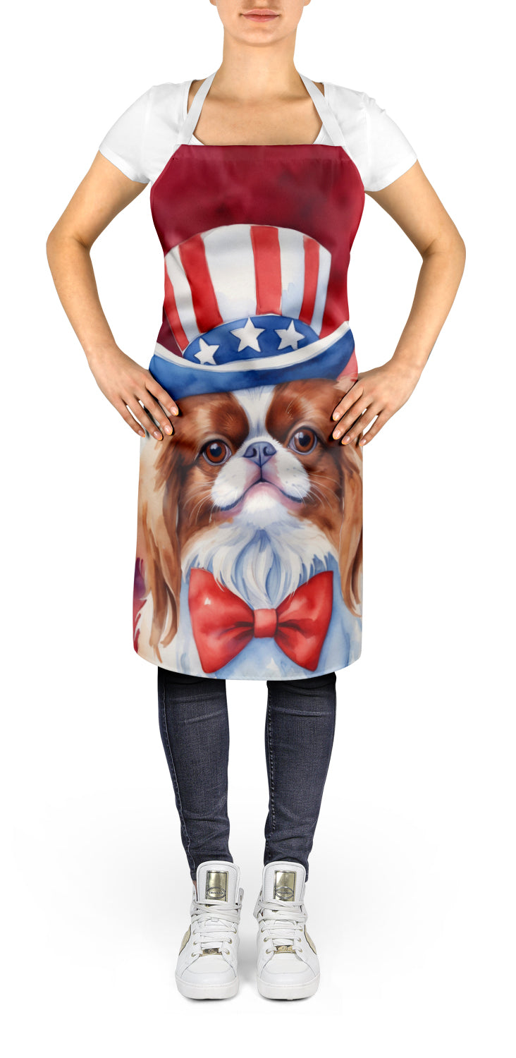 Japanese Chin Patriotic American Apron