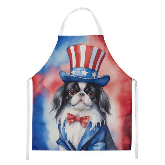 Japanese Chin Patriotic American Apron